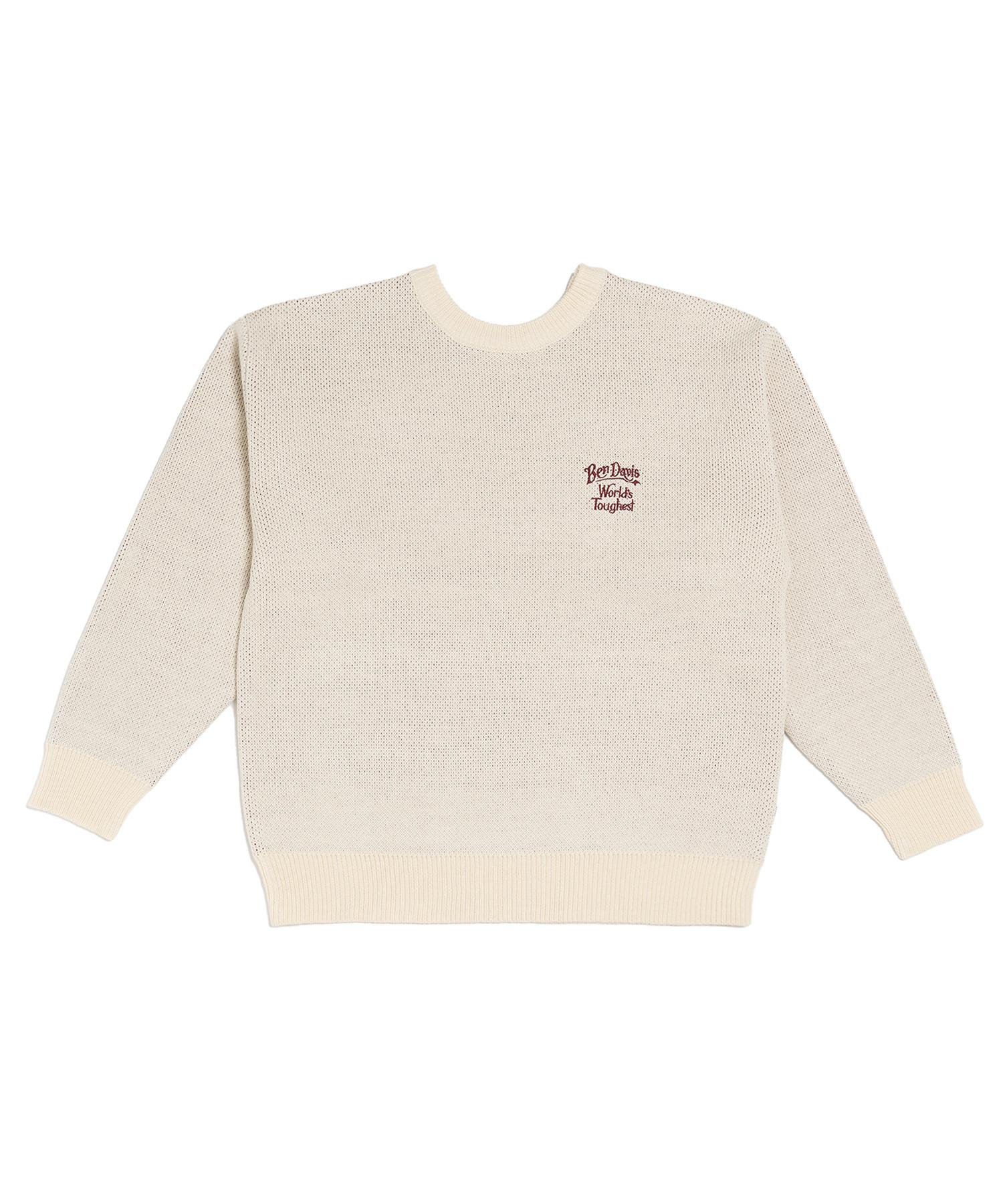 Ben Davis White Label Classic Logo Knit Ivory Ivory/M
