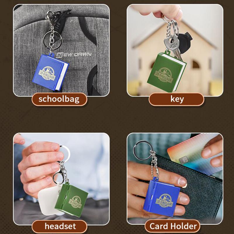 3D Mini Faltbuch Schlüsselanhänger Kinder Kinderspielzeug Angst Stressabbau Schloss Spielzeug Geburtstags Schmuck Geschenk Auto Schlüsselanhänger Schlüsselanhänger