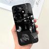 For Tecno Spark 10 Pro 10C Spark 9 Pro 9T Spark 8C Spark 7 Phone Case Black Sky Moon Night Stylish Bumper Shell Liquid Silicone