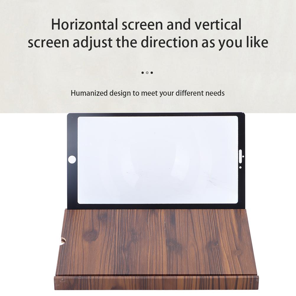 12-Zoll-Bildschirmvergrößerer für Handy Vertikal und Horizontal 3D HD Handy-Vergrößerungsbildschirm Verstärker Handy-Ständer mit