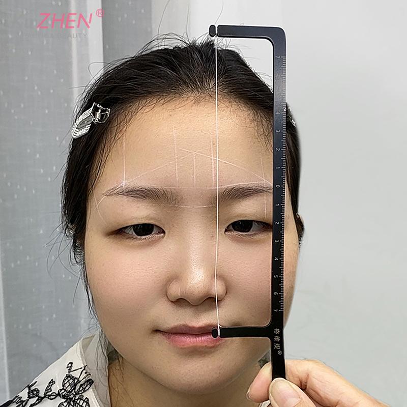 1pcs Eyebrow Mapping Ruler Positioning Ruler Eyebrow Tattoo Line Drawing Auxiliary Tool Permanent Line Ruler Makeup Accessories