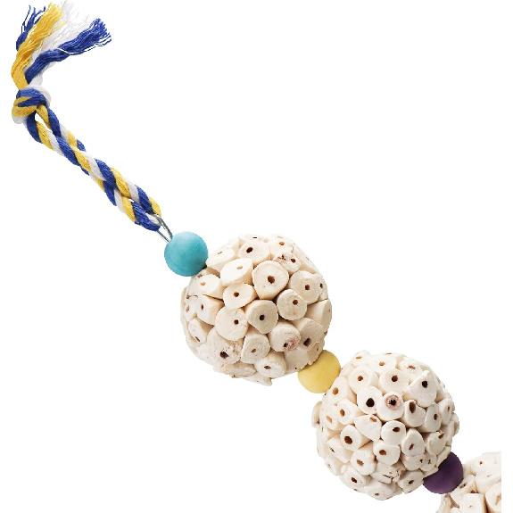 Bird Chewing Toy, Bird Sola Ball Toy with Bell, Bird Cage Accessories, Cage Toys for Cockatiel Parakeet Parrot Budgies Rat Hamster Chinchilla Rabbit