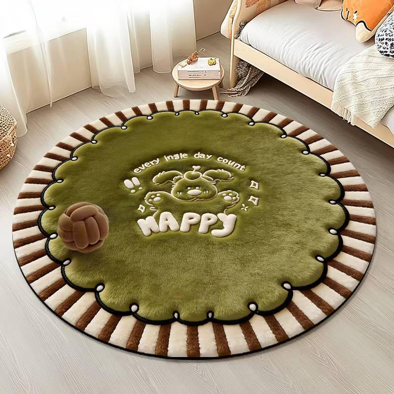 Cartoon Puppy Rug: Dirt-Resistant, Easy-Clean Decorative Mat for Living Room, Sofa, Coffee Table, or Outdoor Camping