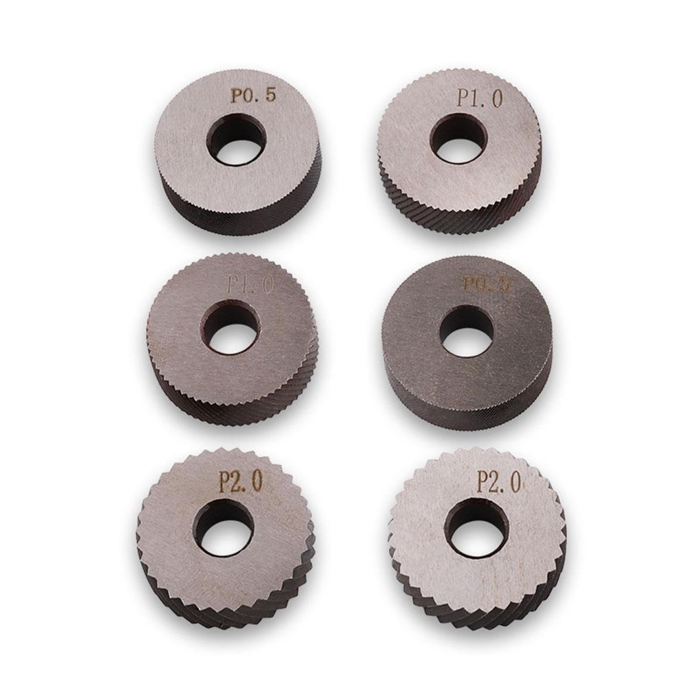 6PCS Reticulated Knurling 0.5/1.0/2.0mm Embossing Wheel +1PCS Lathe Tool Holder High-selling Tool Accessories