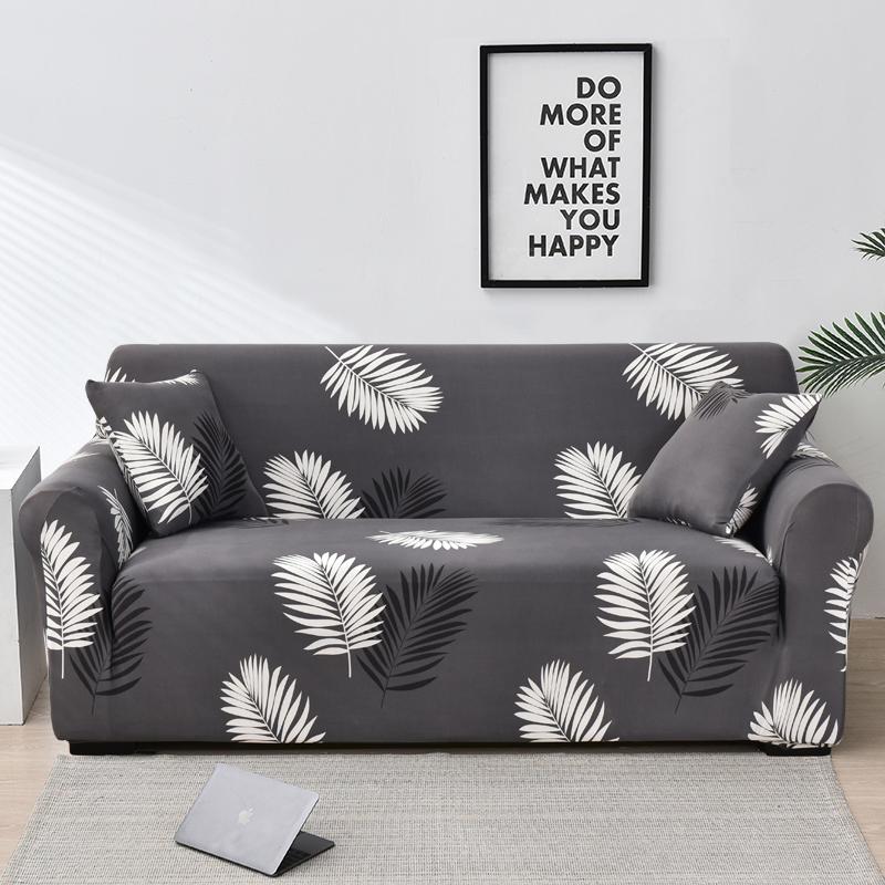 Floral Printing Elastic Slipcovers Stretch Sofa Covers For Living Room Corner Couch Cover Sectional Armchair Cover 1/2/3/4 Seat