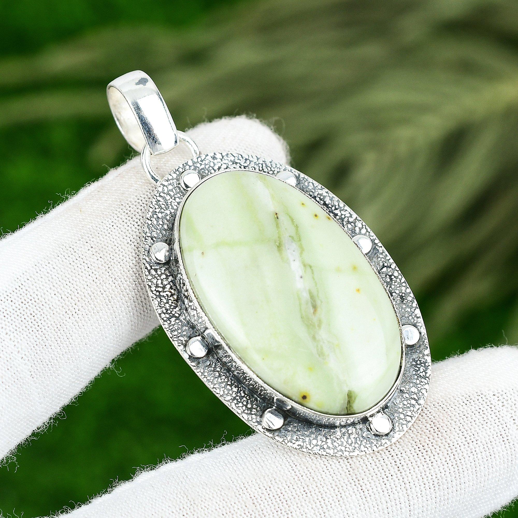 

Sisters Day Deal Natural Imperial Jasper Wedding New Pendant 925 Sterling Silver