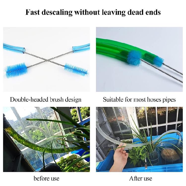 Aquarium Filter Brush Hose Clean Brushes Stainless Steel Flexible Cleaner Brush
