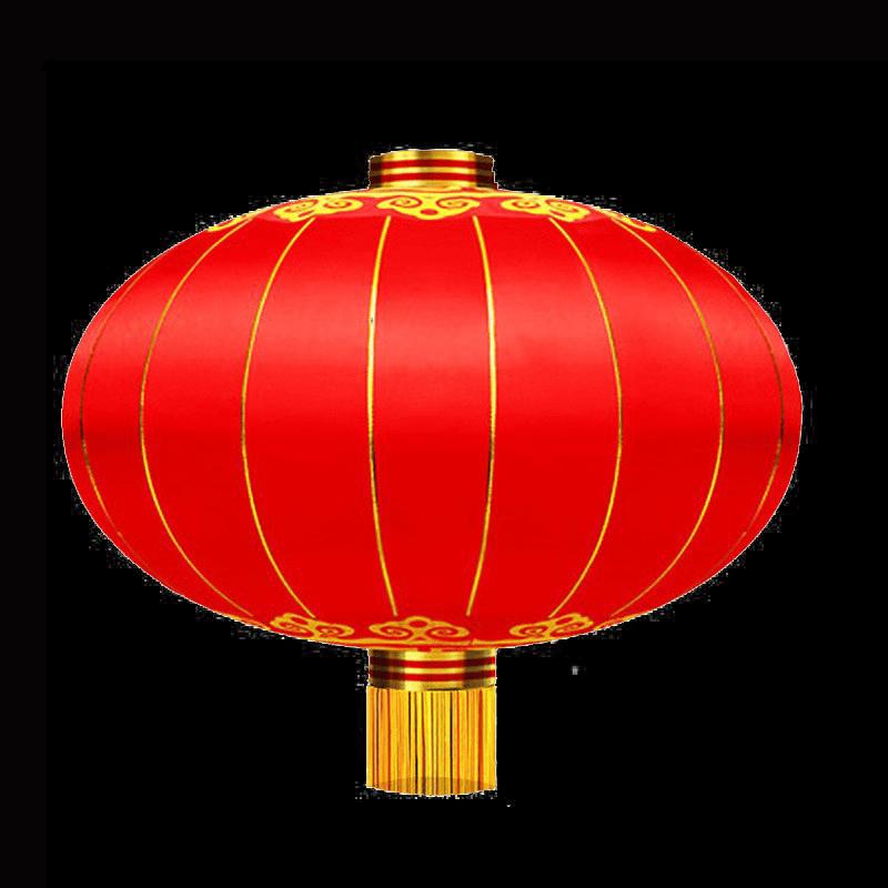 ZURLILONE Outdoor Red Silk Lanterns - Set of 2 Iron Mouth Lantern