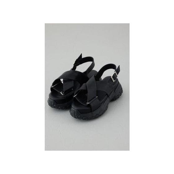 AZUL BY MOUSSY Volume Sole Strap Sandals (BLK)