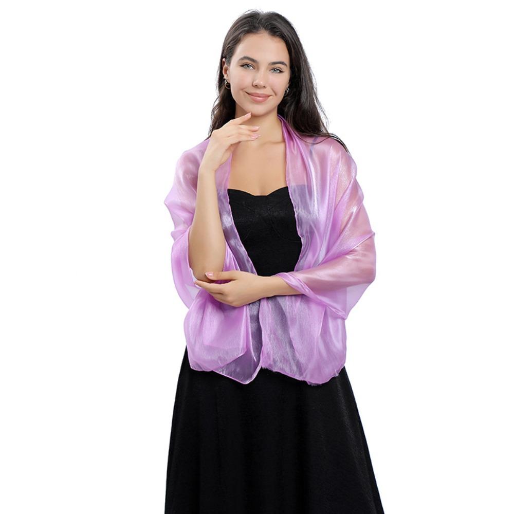 Svatební šátek Saténový šátek na hlavu Fashion Lady Cape zahaluje ženy