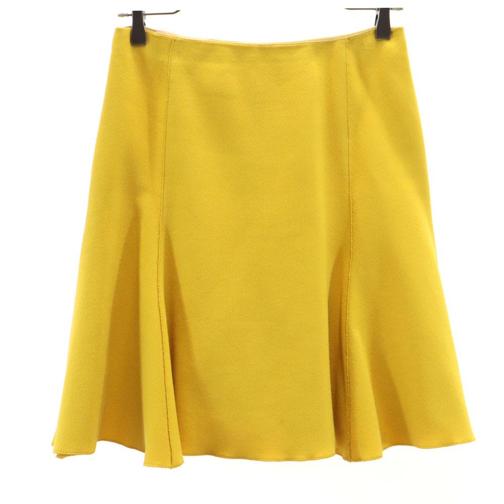 GiAMBATTiSTA VALLi made in Italy Mini length flare skirt 40/XS yellow Women Used