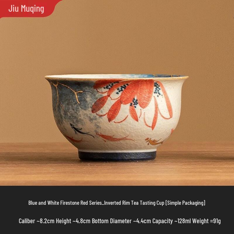 Jiumuqin Hand-Painted Ceramic Gongfu Tea Master Cup