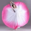 Gradient Color Dance Training Skirt 720 Degree Flowing Chiffon Classical Dance Skirt Long Maxi Wrap Style