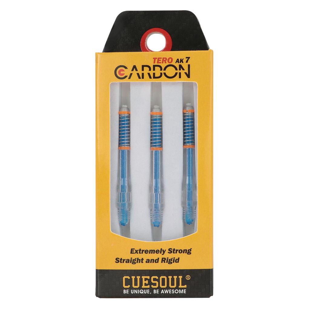 CUESOUL TERO System AK7 Carbon Darts with Telescopic Set of 3 A/B(S)/C/D(M)/E/F(L)/G/H Built-in Shafts, (CS-AK7+5TD37)