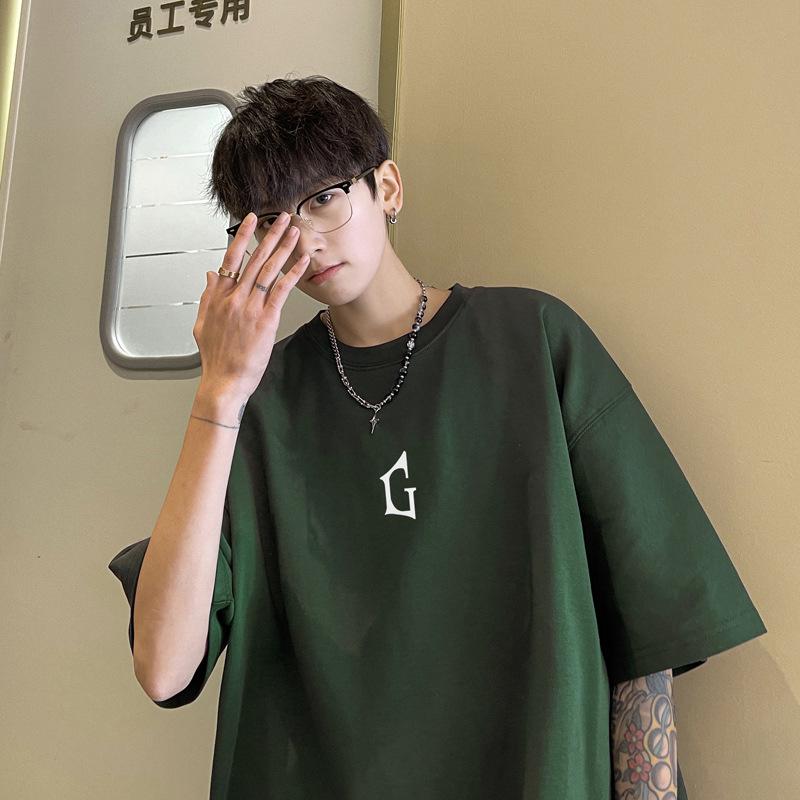 Men's Summer 2023 Loose Fit Short Sleeve Streetwear T-Shirt