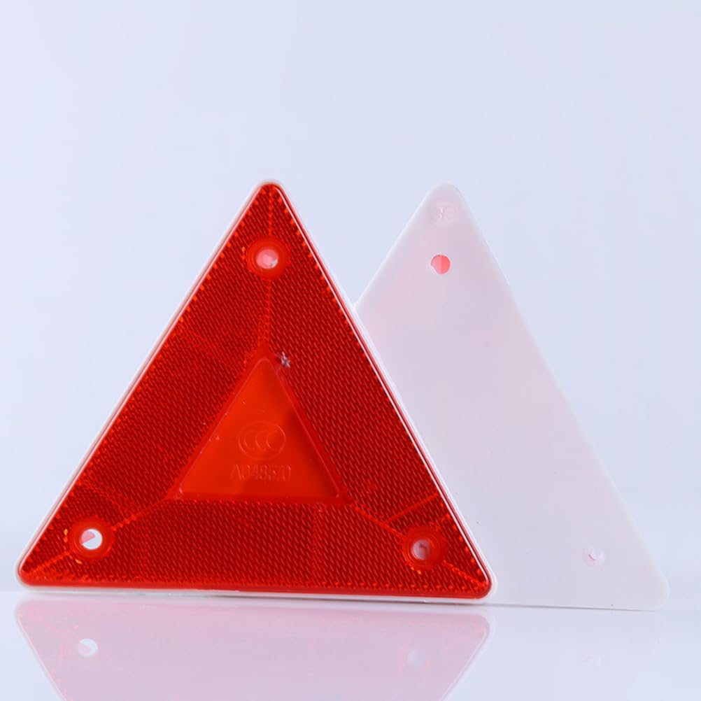 Ledmomo Triangular Reflector 5 Pcs Reflector Triangle Indicator for Car Slow Speed Car Marks,