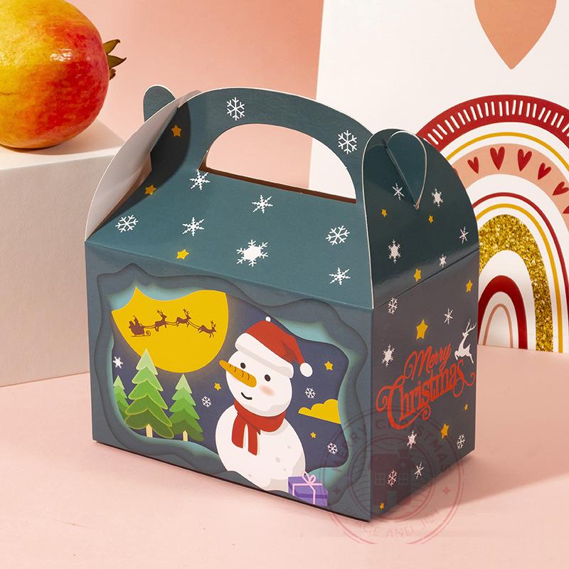 

1 шт. 15,5×9×16,5 см Рождественская подарочная коробка Рождественская подарочная коробка Коробка для печенья Упаковочная коробка для конфет Коробка для яблок Чехол для переноски 15.5x9x16.5cm