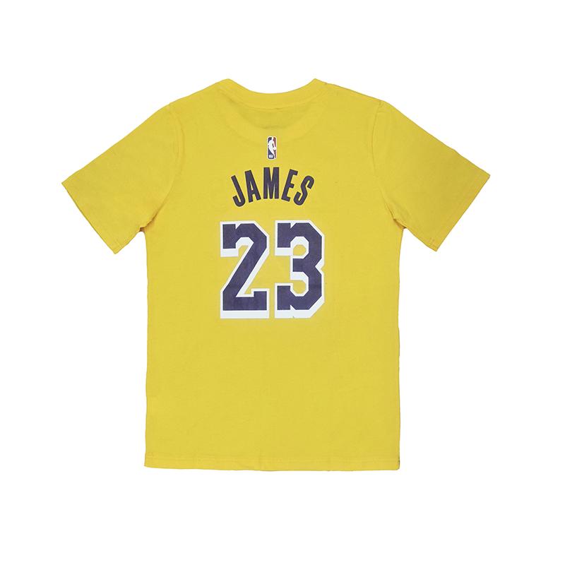 Nike T-Shirt Versatile Skin-Friendly Simple Short Sleeve Kids Tops Yellow 3Z2B7BCMW-LAK23