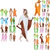 Unisex Lion Cosplay Costume Adult Onesie Jumpsuit Soft And Cozy Lounge Wear