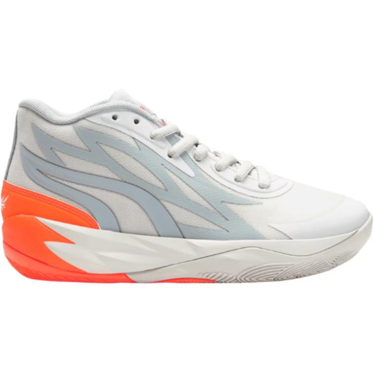 Puma MB.02 Jr Gorangé Kids Sneakers Grey Platinum-Grey Ultra-Orange 378358-02