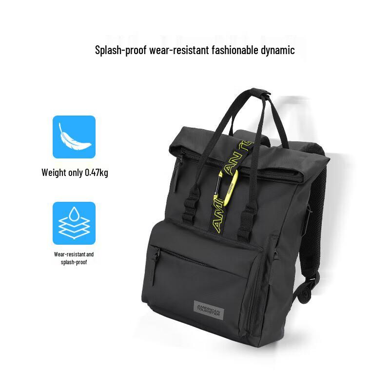 AMERICAN TOURISTER Roll-Top Casual Laptop Backpack