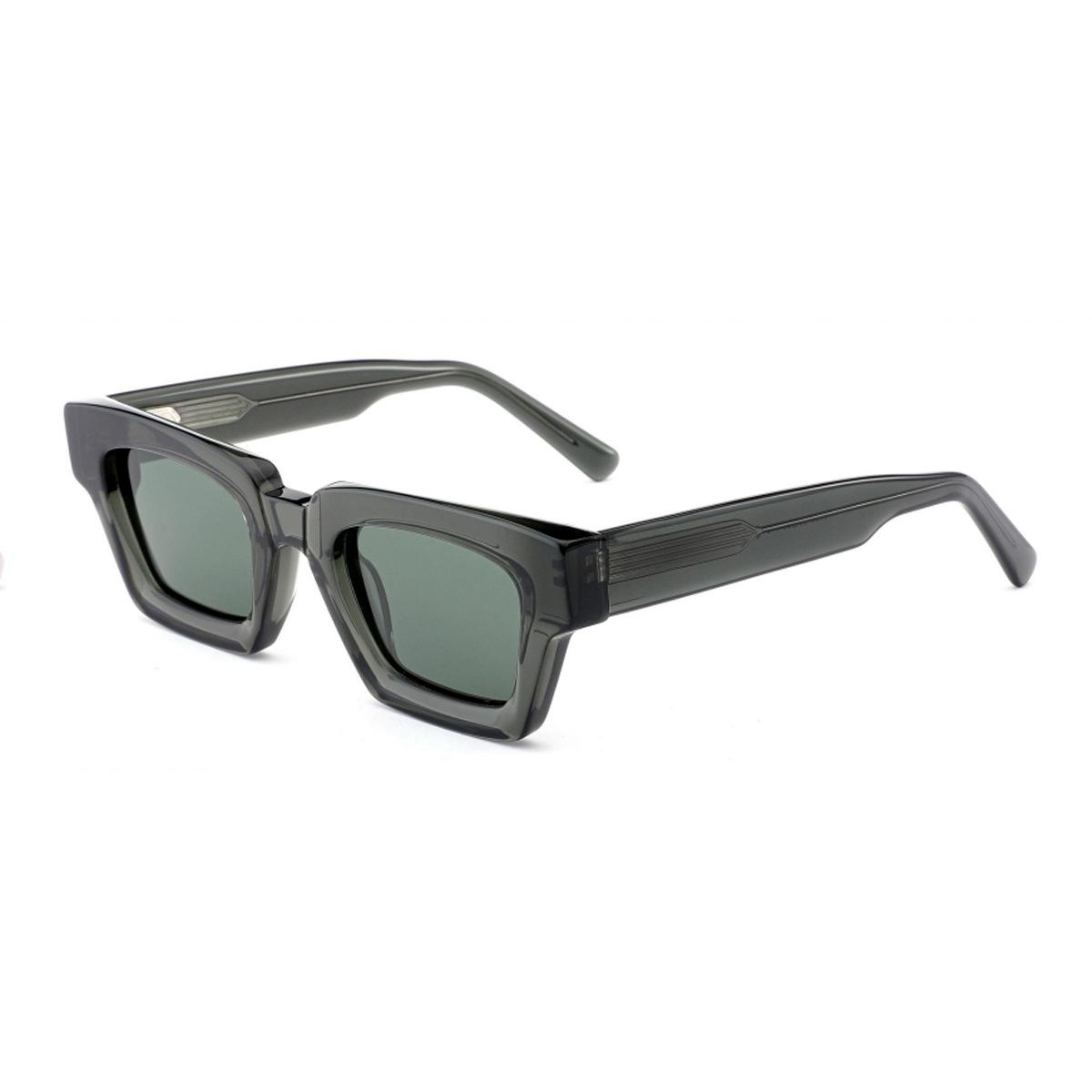 

Classics Thick Square Handmade Acetate Men Polarized Sunglasses Vintage Japanese Designer UV400 Unisex Glasses for Men & Women as picture