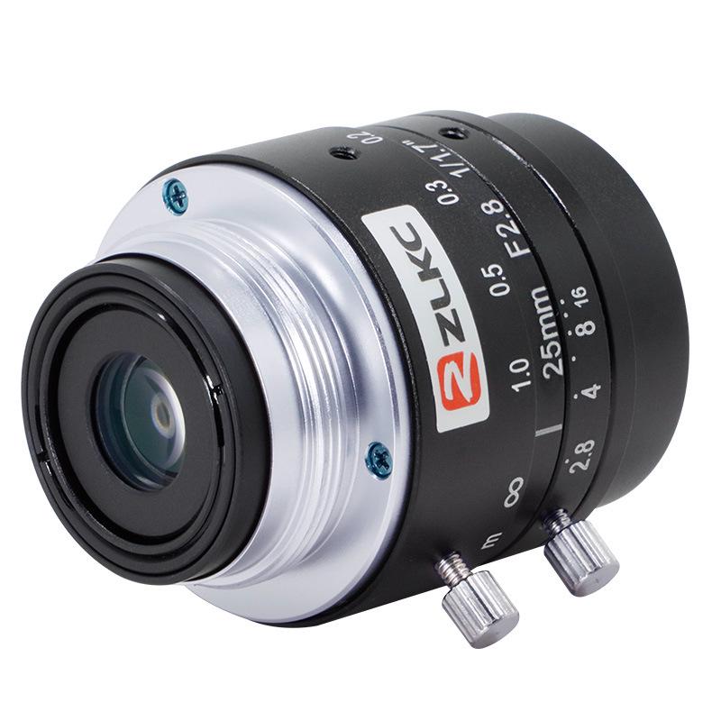 ZLKC 25mm Low Distortion C-Mount Lens LM2528MP12 for Machine Vision