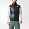 adidas Down Jackets Men's Black Stand Collar Moderate Quilted Down Jacket BS1563