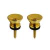 FLEOR 2pcs Guitar Metal Strap Lock Button End Pins Peg for Guitar Bass Ukulele