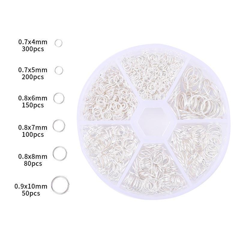 4-10mm Open Jump Rings Set for DIY Earrings and Jewelry Making