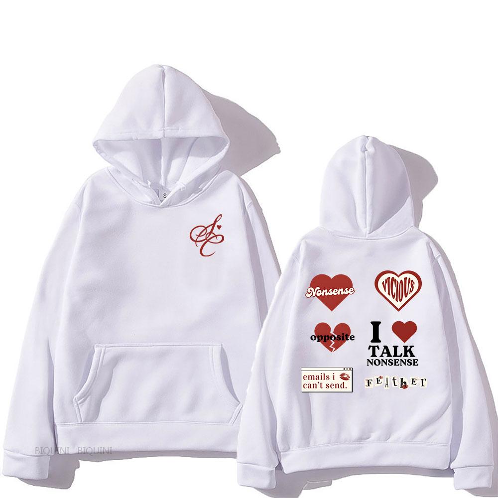 SabrinaCarpenter Emails I Can't Send Hoodies Long Sleeve Casual Men/Women Sweatshirts with Pocket Graphic Print Clothing