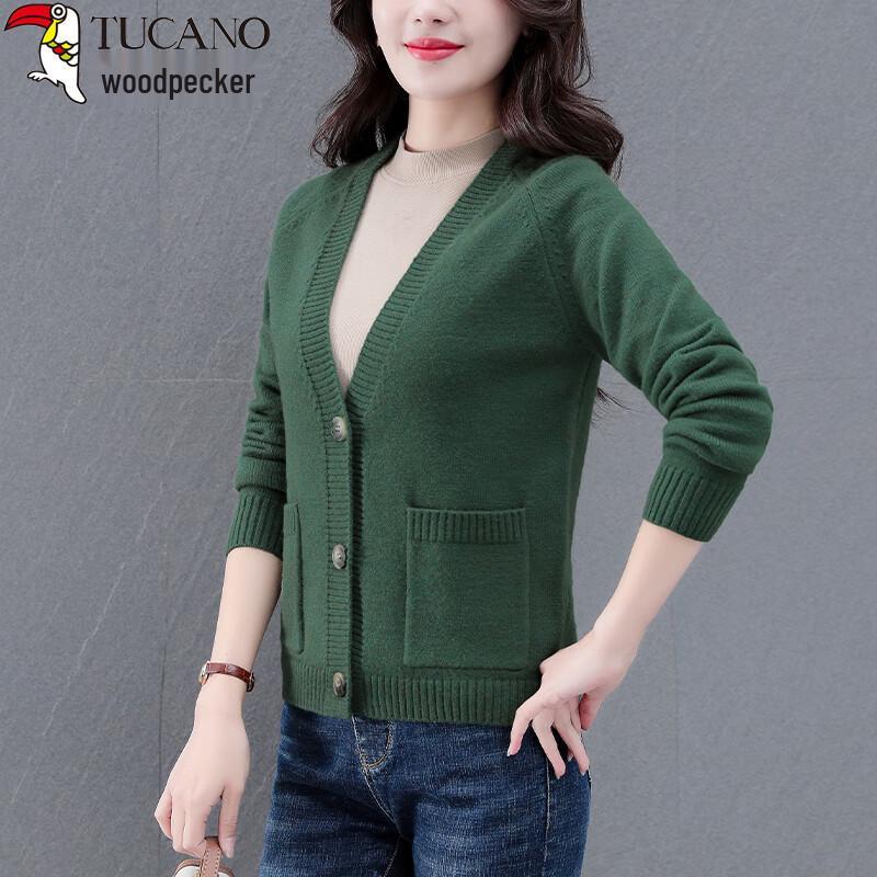 Women's V-Neck Knit Cardigan Sweater