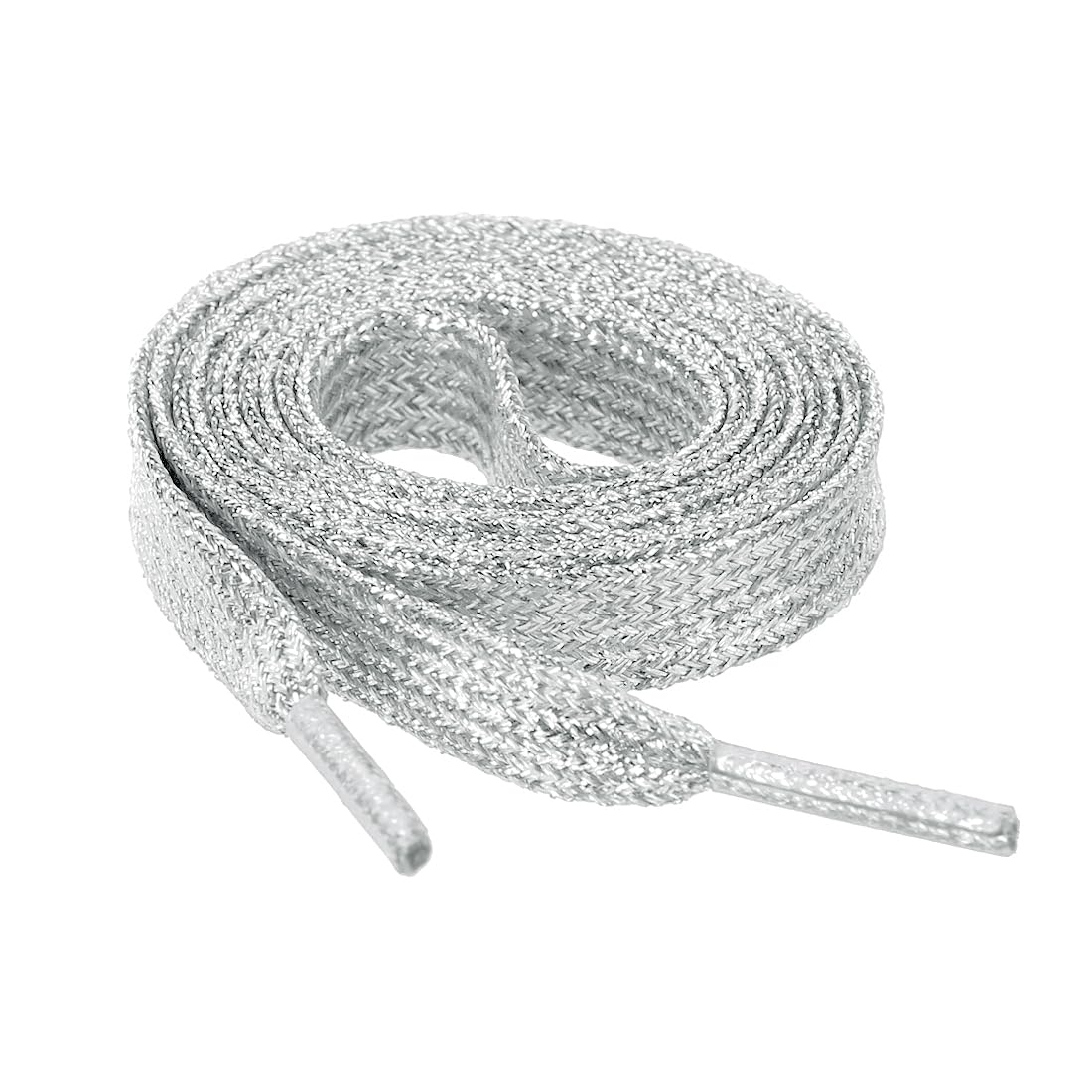 

Allegra K Metallic Shoelaces Ribbon Flat Wide Fluorescent Shiny Sparkling Stylish Laces Sneakers Universal Shoe Accessories Width 1cm