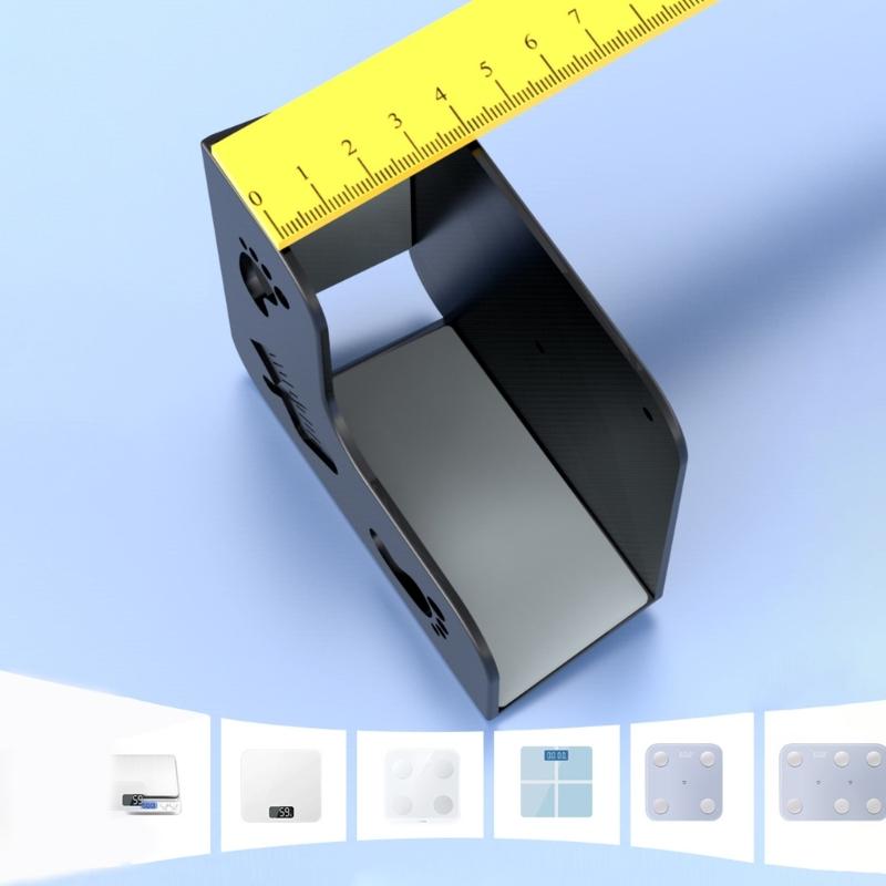 Wall Mount Holder Storage Rack For Digital Weighing Scale With Strong Adhesive Backing And Space Saving Design