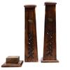 Incense Tower Holders Set of 2 Mango Wood