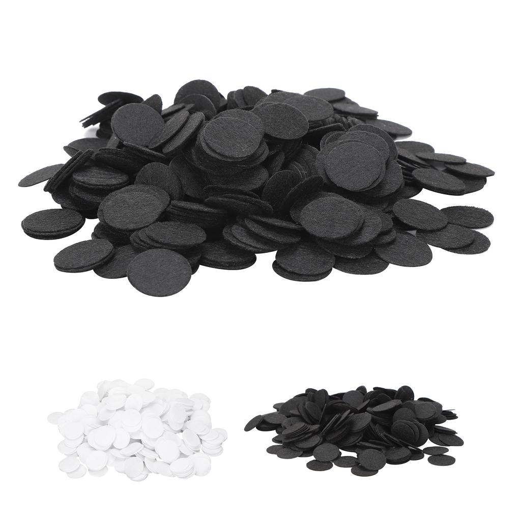 500Pcs Nonwoven Round Piece DIY Felt Crafts Cloth Flake Accessories Chip Hair Decoration 25mm