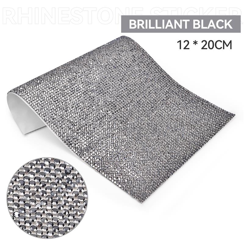 Self Adhesive Rhinestone Sticker Tape DIY Decoration 12x20cm Diamond Sticker For Arts Crafts DIY Car Phone Clothes Decoration
