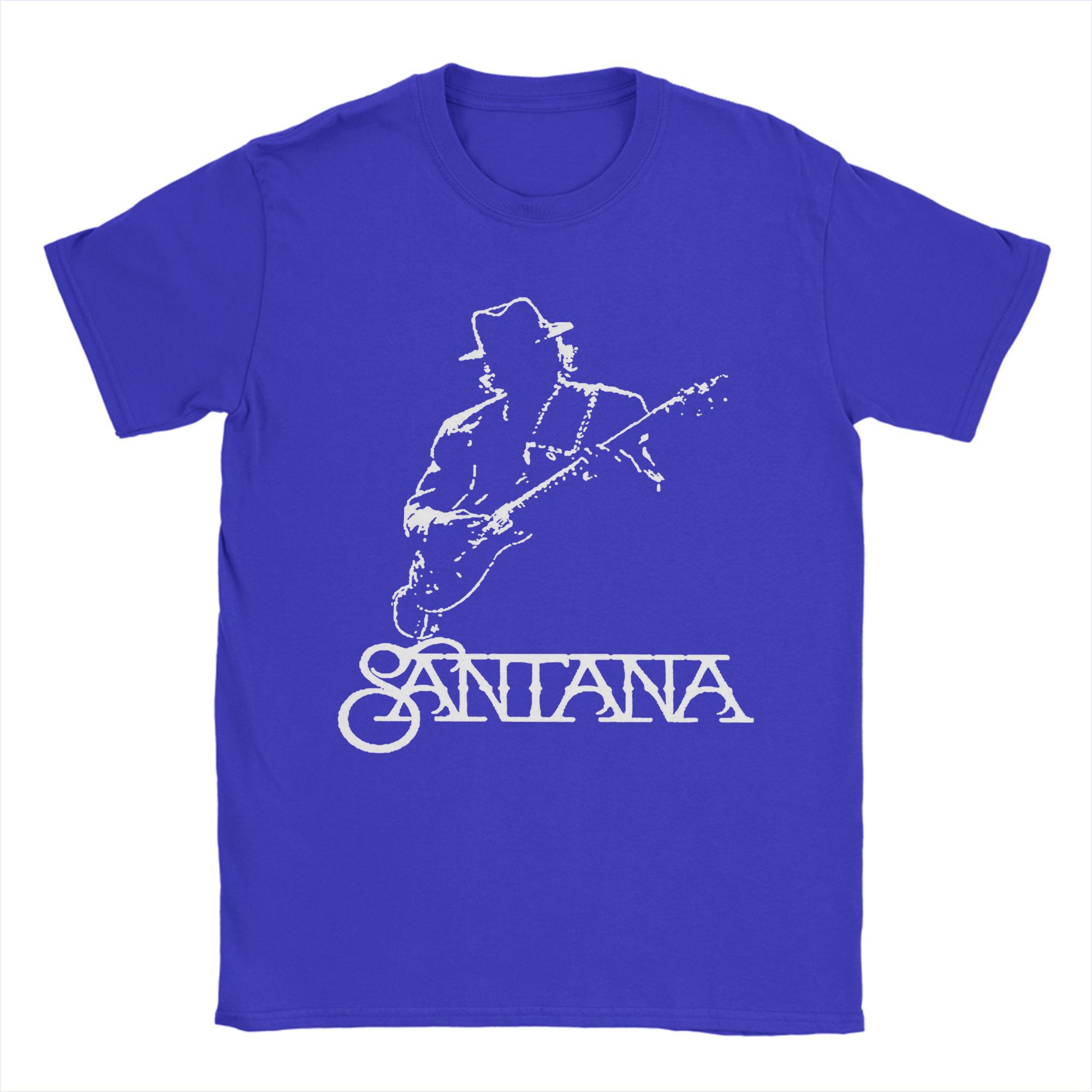 XIXI Fashion Albums Tour 2025 Logo Carlos Santana Muziek Gitaar T-Shirt Heren 100% Katoen T-shirts Korte Mouw T-Shirt Cadeau Idee Kleding M