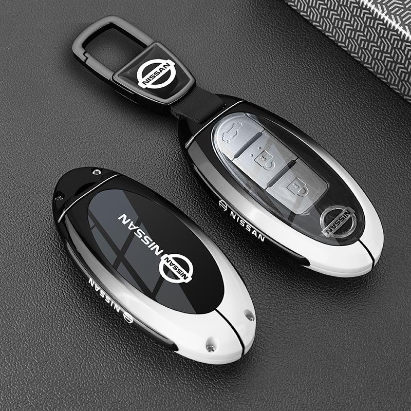 

Nissan Sylphy, Teana, Qashqai, X-Trail, Pathfinder, Tiida, Bluebird Металевий чохол-брелок для ключа автомобіля