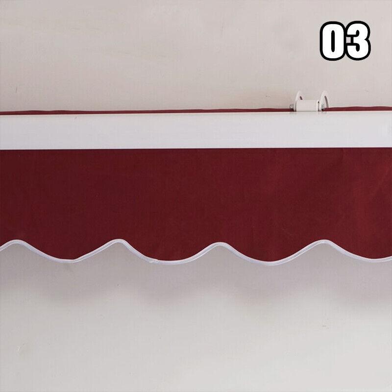 Tendalino Ondulato Impermeabile Tenda Parasole Tenda da Patio Sostituzione Banner Negozio Telo Tenda Parasole Durevole Strisce Grigio Beige