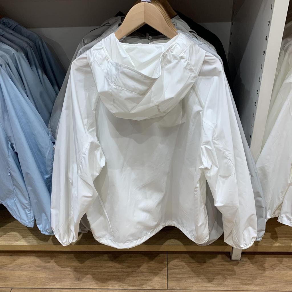 2025 Women's Japanese-Style Lightweight White Hooded Sun-Protective Jacket