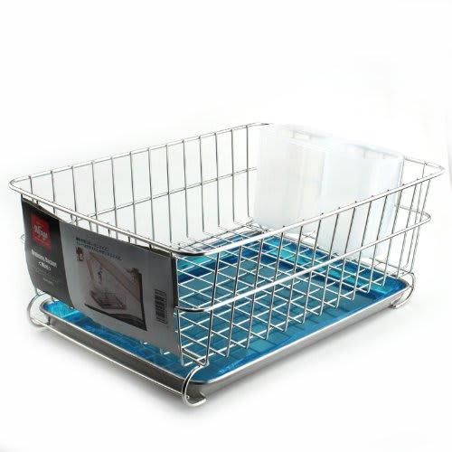 PEARL METAL Dish Drainer, Mini, Sliding Type with Tray, Stainless Steel, Alphage, H-9543