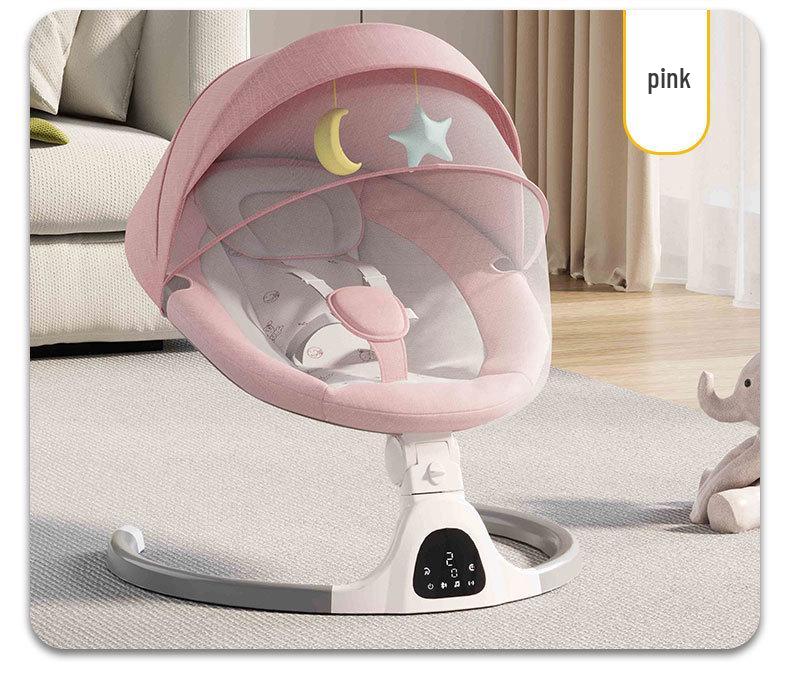 Electric Baby Rocking Chair with Music & Recliner - Newborn Sleep Aid Cradle