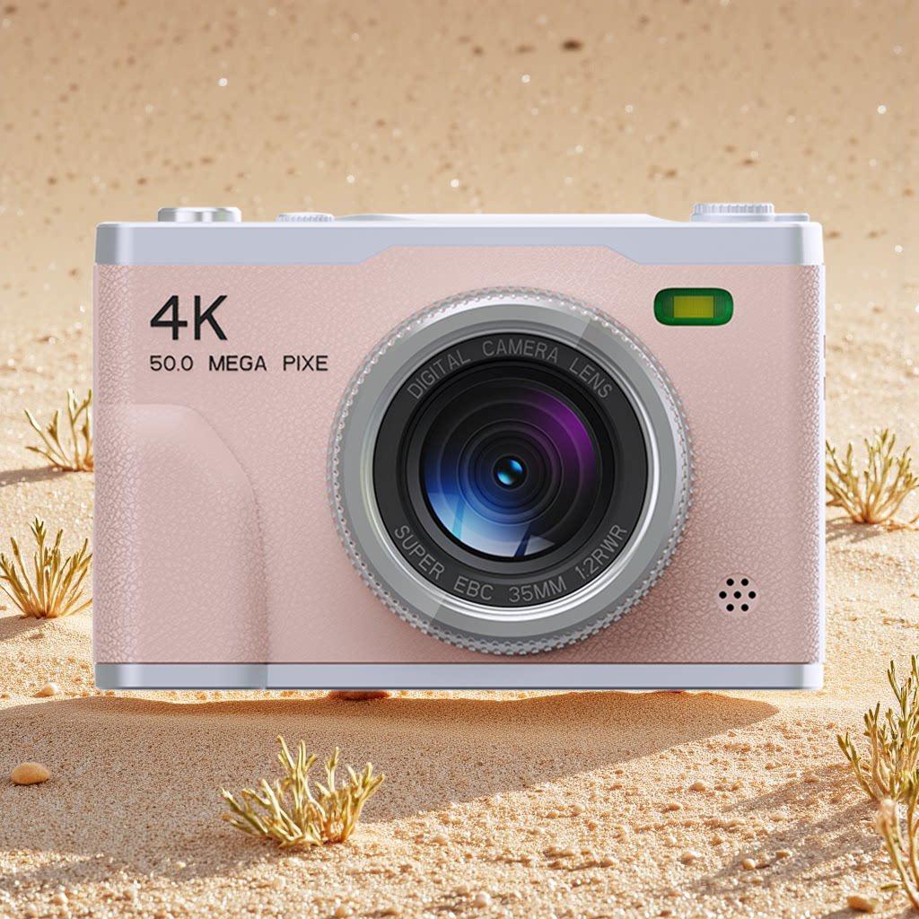 Student HD Dual Camera with Built-in Beauty Mode - Retro CCD Campus Vlog Entry-Level Camera