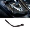 Real Carbon Fiber For BMW F80 F82 F83 M3 M4 2014-2018 Car Gear Shift Side L Shape Strips Panel Trim Interior Accessories