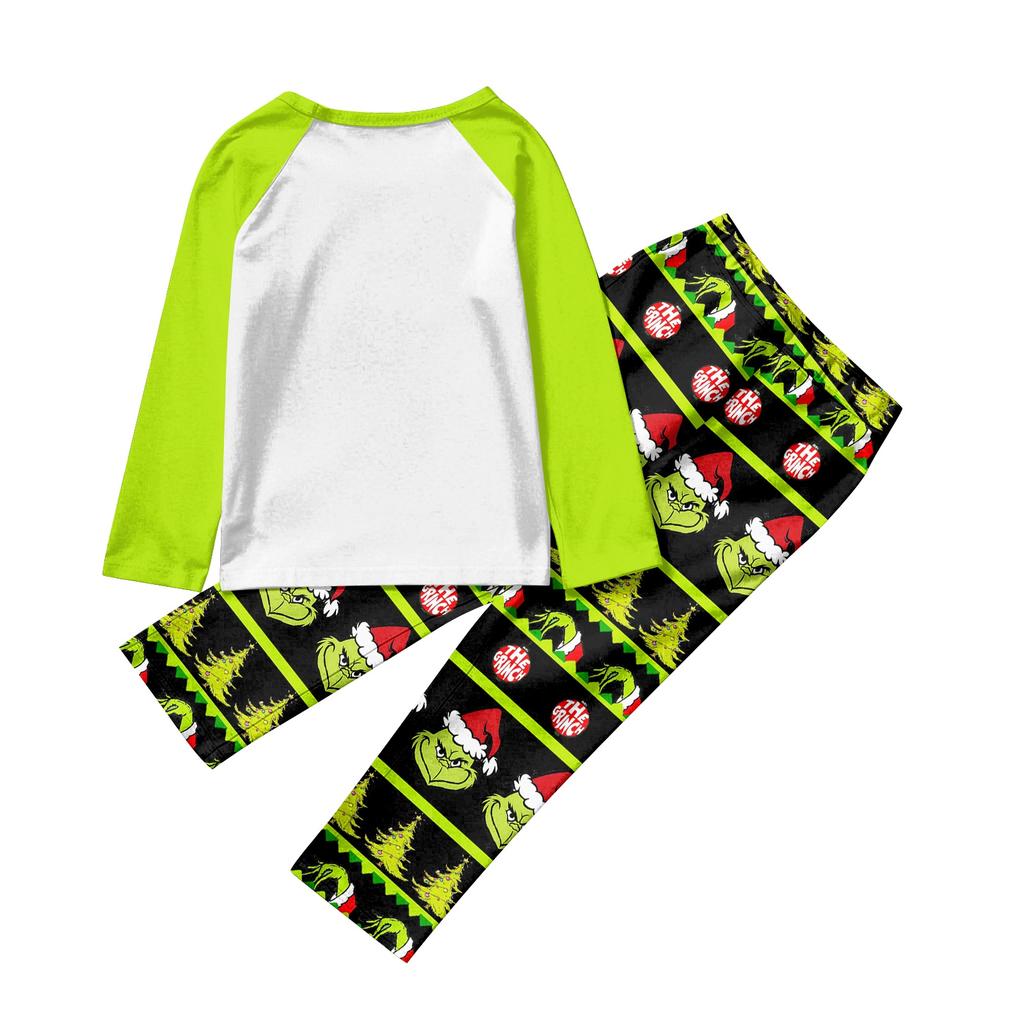 Christmas Family Matching Sets Pajamas, Loungewear Outfits,Family Matching Long Sleeve Tops+Pants Set
