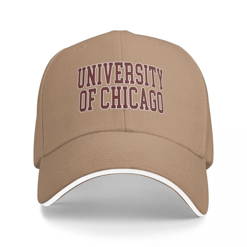 University of Chicago Baseball Cap Hip Hop Beach Outing Gentleman Hat Bobble Hat Golf Unisex Women's