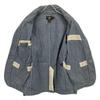 RRL Indigo Pin Check Cotton Lorient Sport Coat Jacket M IndigoUsed