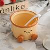 Single Pack Cute Cake Shaped Ceramic Seasoning Jar, High-Value Seasoning and Spice Tool, Salt and Pepper Shaker, Table Decorations,Single 235ml/7.95oz