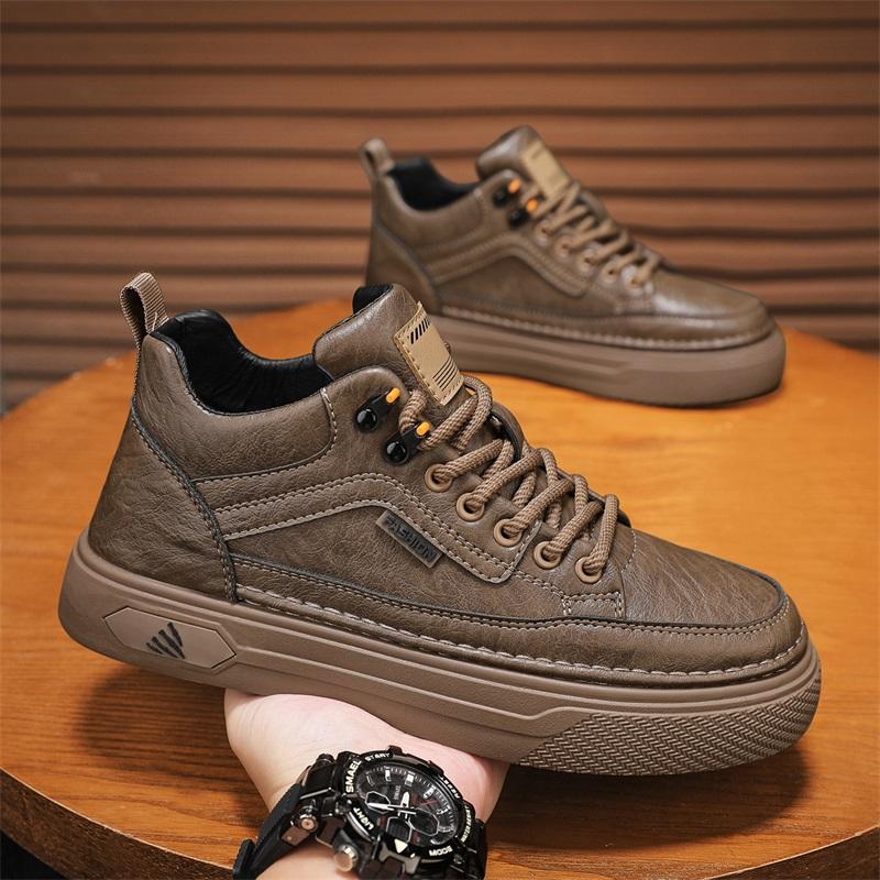 New Fashion Autumn And Winter Men's Low Top Martin Boots Students Male Boys Trending Soft Sole Work Shoes Labor Protection Martin Sneakers